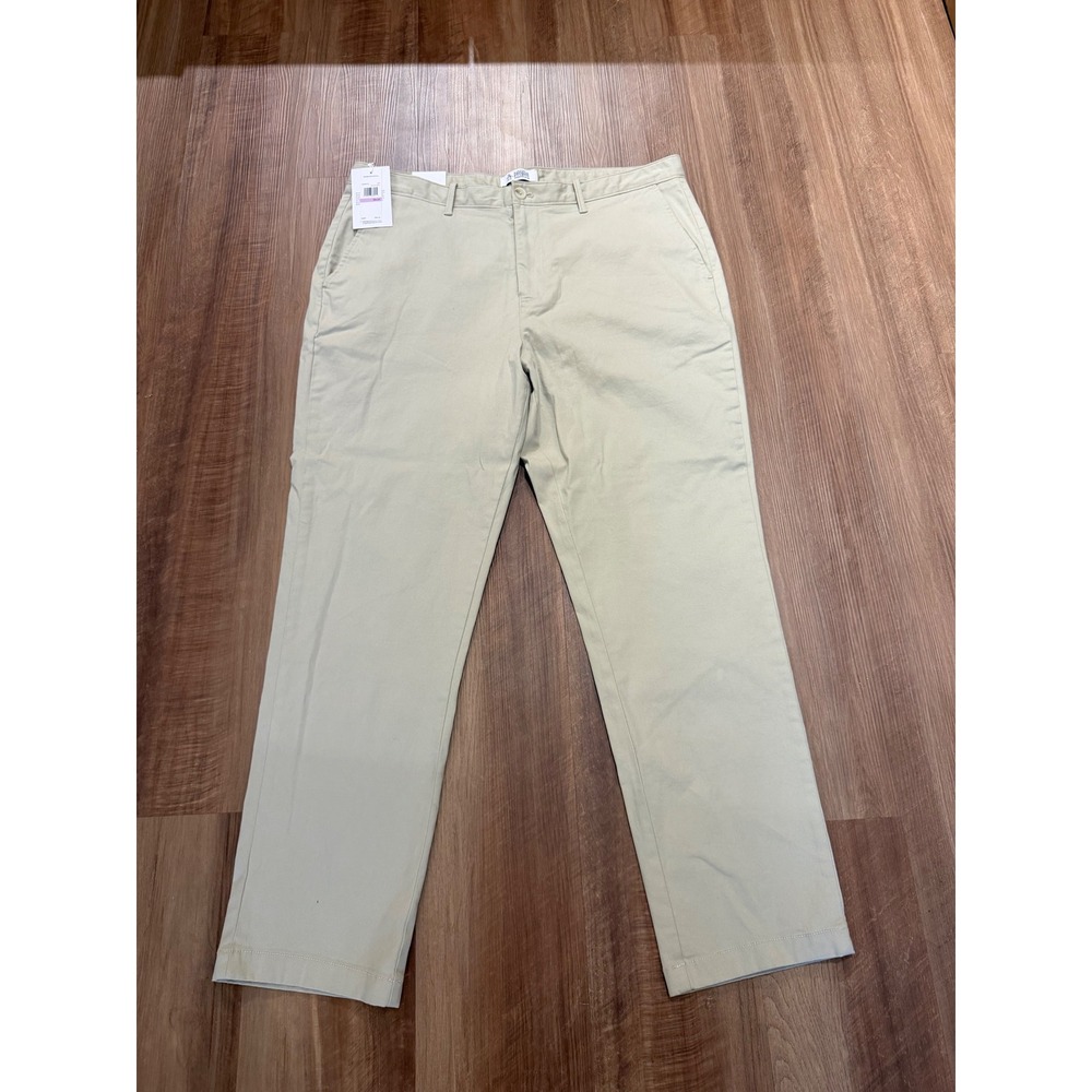 Original Penguin Chinos Mens 38x30 Agate Gray Slim Fit Stretch Twill Pants